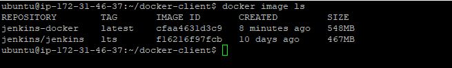 List Docker images