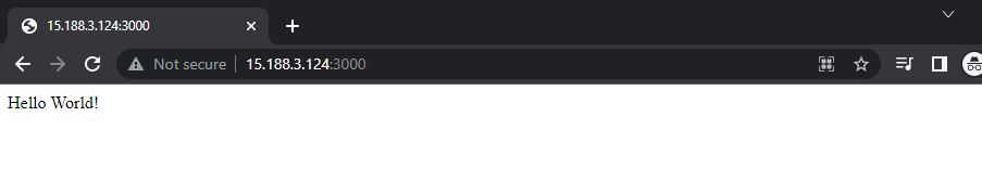 Application running in browser